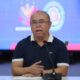 LTO official addresses the media during a press conference on replacement plate distribution.