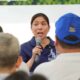 DBM Secretary Amenah Pangandaman speaks during the launch of the Flood Control Project Components under the DIME initiative in Pasay City.